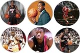 Set of 6 DWYANE WADE 1.25" MAGNETS ~ NBA Miami Heat