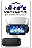 HHI Sony Playstation PS Vita Dual Anti-Fingerprint, Anti-Glare, Matte Finishing Screen Protector (Front and Back Protector) (Package include a HandHelditems Sketch Stylus Pen)