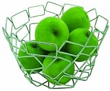 Sefama International - 103577 - Porte-Fruit - Cubic - En Fil Métal - 26,5 x 26,5 x 14 cm