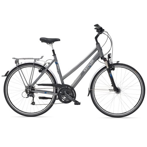 Kettler Uni Trekkingrad Traveller 7.2, grey silver, Rahmenh&ouml;he: 53 cm, Reifengr&ouml;&szlig;e: 28 Zoll (71 cm), KB215-053