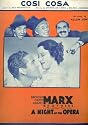 Cosi Cosa "A Night At the Opera" (Cover Photo: Groucho Marx, Chico Marx, Harpo Marx)