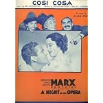 Cosi Cosa "A Night At the Opera" (Cover Photo: Groucho Marx, Chico Marx, Harpo Marx) book cover