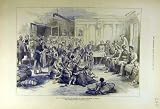 1877 WAR CLOTHING TURKISH REFUGEES SHUMLA OLD PRINT