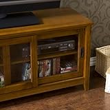 Essex Pecan Media Stand