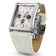 Bosovi Mens Designer Watch with Swiss Movement and 64 Diamonds - 18K White Gold Pl.