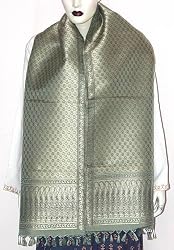 Jacquard Silk Wraps Scarves for Women in Vogue India Fashion