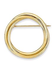 14k Circle Pin