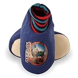 Thomas & Friends "Maximum Speed" Toddler Boys Blue Sock Top Slippers