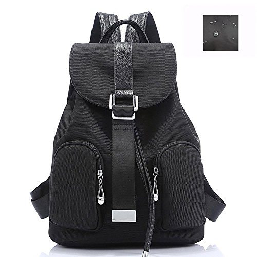 Artone Water Resistant Campus Backpack Casual Drawstring Daypack With Backside Anti-Theft Zipper Purse Pocket