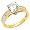 14K Yellow Gold Round-cut 1.50 CTW Equivalent CZ Cubic Zirconia Ladies Solitaire Wedding Engagement Ring Band - Size 4