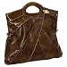 Brown ''Raw Edges Clutch'' Melie Bianco Handbag