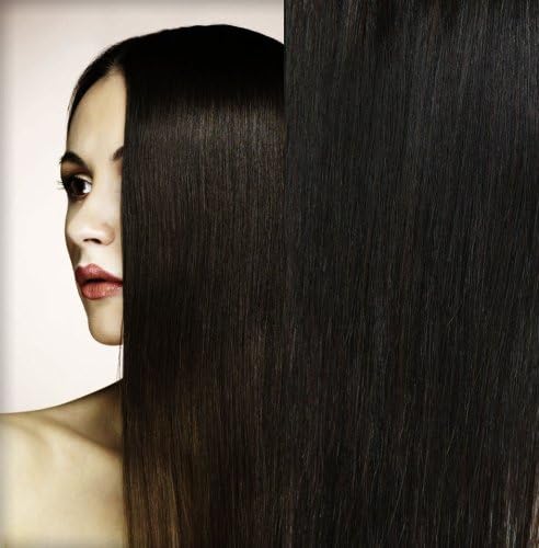 GoGoDiva Clip in Hair Extensions 100% Human Remy Hair 2 Darkest Brown colour 15 inches Length 90 grams hair weight