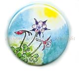 Flat Art Purse Pocket Mirror Original Water Color Columbine Spring By Elisabeth Baerreis Velour Bag Included 2 1/4 Inch 51pT69DyNtL. SL160 Flat Art Purse Pocket Mirror Original Water Color Columbine Spring By Elisabeth Baerreis Velour Bag Included 2 1/4 Inch