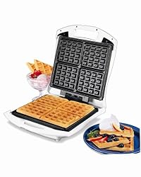 Proctor-Silex Belgian Waffle Baker, Family Size, 26050