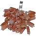 Locket Pendant Chain for Girls in Silver Red Onyx Gemstone 1.25 inches