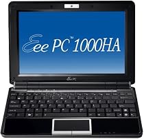 ASUS Eee PC 1000HA 10-Inch Fine Ebony Netbook - 7 Hour Battery Life
