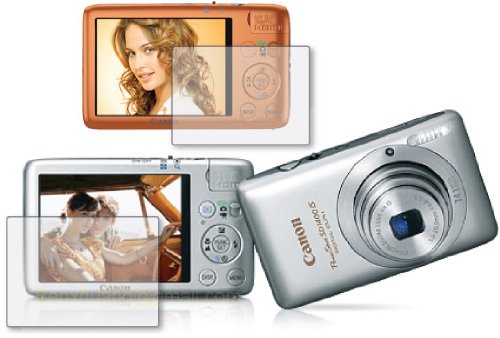 2x Canon PowerShot SD1400IS SD1400 IS / IXUS 130 Digital Camera Premium Clear LCD Screen Protector, no cutting is required! Exact fit and satisfaction guaranteed!