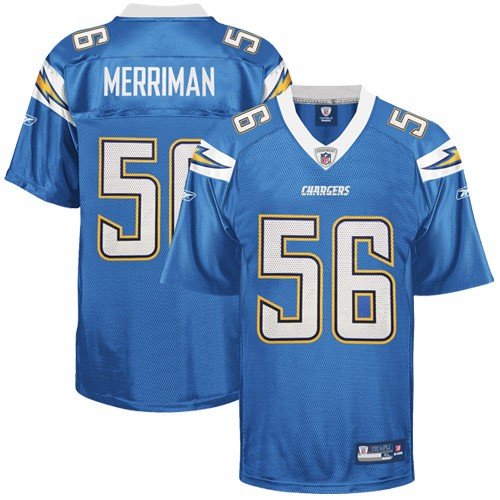 Reebok San Diego Chargers Shawne Merriman Replica Alternate Jersey Large