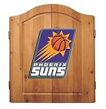 Imperial Phoenix Suns Licensed Solid Pine Cabinet and Bristle Dartboard Set