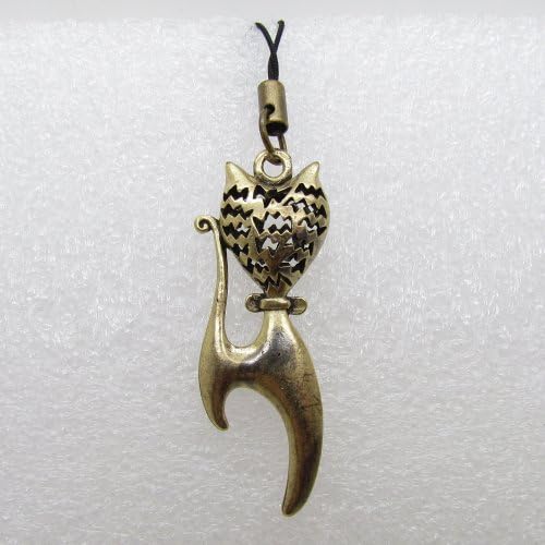 NewLifeStart Stylish Retro 3.5mm Metallic Cat Pattern Cellphone Charms Anti-Dust Dustproof Earphone Audio Headphone Jack Plug Stopper for iPad iPhone 4 4S Samsung Galaxy S2 S3 S4 Note I9220 HTC Sony Nokia Motorola LG Lenovo