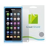 GreatShield Ultra Smooth Clear Screen Protector Film for Nokia N9 (3 Pack)