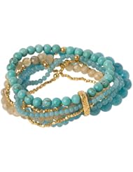 Trinidad Seven Strand Vermeil Accented Bead Bracelet Set