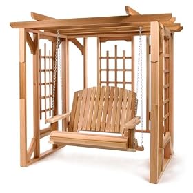 All Things Cedar Pergola 4ft. Red Cedar Swing Set by 