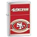 Zippo NFL 49ers Lighter (Silver, 5 1/2 x 3 1/2 cm)