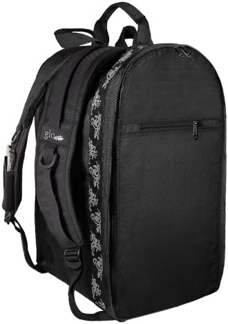 The Glo Bag SET - The Ultimate Gym Locker Organizer WITH Hanging Cosmetic Bag: Silver