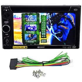 Sony XAV-63 6.1 Double Din In-Dash DVD Sirius XM Receiver HD Radio RDS With iPod App Control With On Screen App Control by