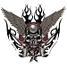 Iron Wrench Skulls Flames Sticker by Top Heavy Cool Car Decals