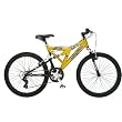 Mongoose Metric Dual-Suspension Mountain Bike (24-Inch Wheels, Gold)