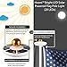Hoont8482; Bright LED Solar Powered Flag Pole Light (20 LEDs) - Auto On/Off