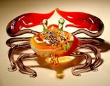 Blown Glass Art Sea Life Animal Figurine SEA CRAB