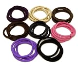 32pc Multicolor Hoop Hair Ties