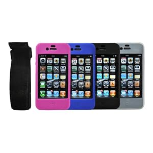 CrazyOnDigital Accessories Kit for New Apple iPhone 4G