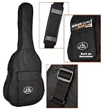 Produkt-Bild: 3 mm gepolsterte Gitarrentasche Gigbag f&uuml;r Akustik Klassik Konzert Gitarre und Westerngitarre