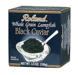 Roland Black Lumpfish Caviar, 3.5-Ounce Boxes (Pack of 4)