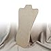 Ikee Design Burlap Covered Padded Necklace Display With Easel, Jewelry Display Tower Stand for Retail Store, Home Decor and Showcase, 8 5/8
