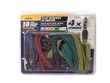 Allied International 32408 Cargoloc Flat Bungee Assortment, 18-Pack