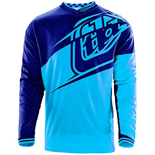 Troy Lee Designs 2016 GP Jersey - Flexion (LARGE) (CYAN/NAVY)