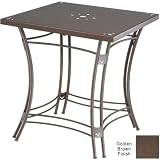 Tahiti Collection 35 Inch Square Bar Table Golden Brown