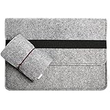 Inateck 13.3 Inch MacBook Air/ MacBook Pro Retina Bag Sleeve Case Cover Carrying Protector Case Bag with Card Slot for 13" Apple Macbook, Compatible with Most 11-Inch Ultrabook Netbook [Size: 13.3-Inch, Color: Grey]