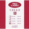 Super Sensitive Red Label 6125 Cello D String, 3/4