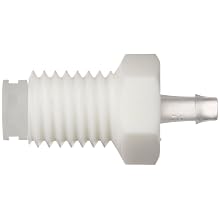 Bayonet-Style Female Quick Connect Fitting, 200 Series Barb, 3/32" (2.4 mm) ID Tubing, Black ABS Housing