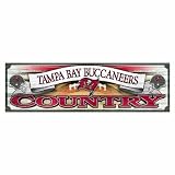 NFL Tampa Bay Buccaneers 9-by-30 Wood Sign