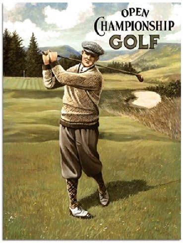 Championship Golf Men Metal Sign: Sportsman Decor Wall Accent by Original Metal Sign Company