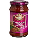 Pataks Tandoori Paste Spicy Ginger and Garlic Mild 10 Ounce Glass Jars Pack of 6 by Patak's