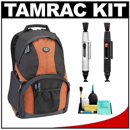 Tamrac 3375 Aero Speed Pack 75 Photo Digital SLR Camera Backpack Rust + Accessory Kit for Canon Rebel XSi, XS, T1i, T2i, EOS 50D, 5D, 7D, Nikon D3000, D5000, D40, D60, D90, D300, D300s, Olympus Evolt E-30, E-450, E-520, E-620, and Sony Alpha A230, A330, A380, A450, A500, A550, A850