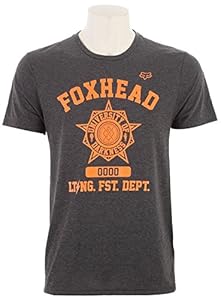 Fox Racing Mens Git Physical Tech Short-Sleeve Shirt, Heather Black, Small